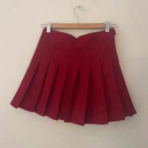 Pleated mini skirt